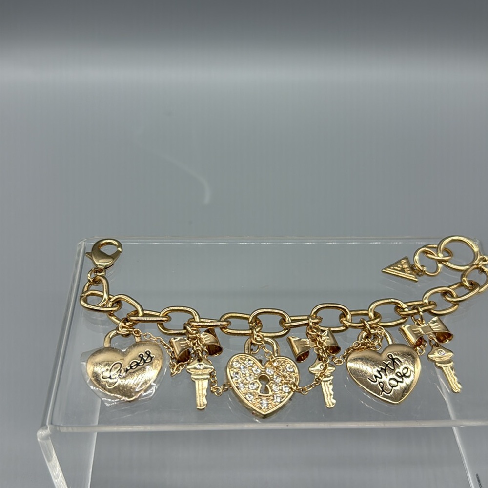 Guess Gold Charm Bracelet - Picture 3 of 5